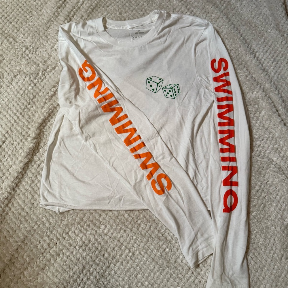 Mac Miller Swimming Merch Tee Small Crop